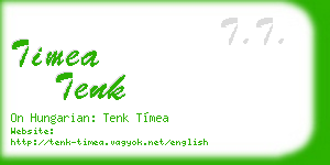 timea tenk business card