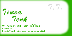 timea tenk business card